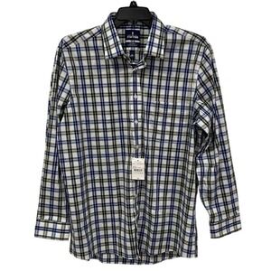 Stafford Regular Travel Oxford Mens Button Down Long Sleeve Smart tech Dress XL